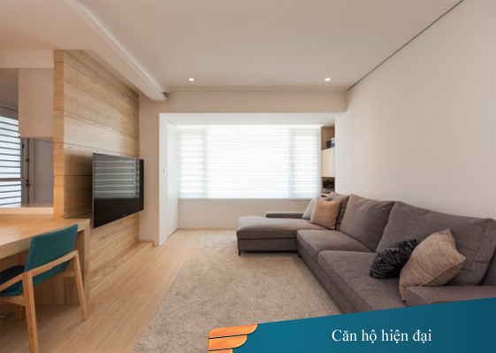 Căn hộ hiện đại với màu sắc nhã nhặn